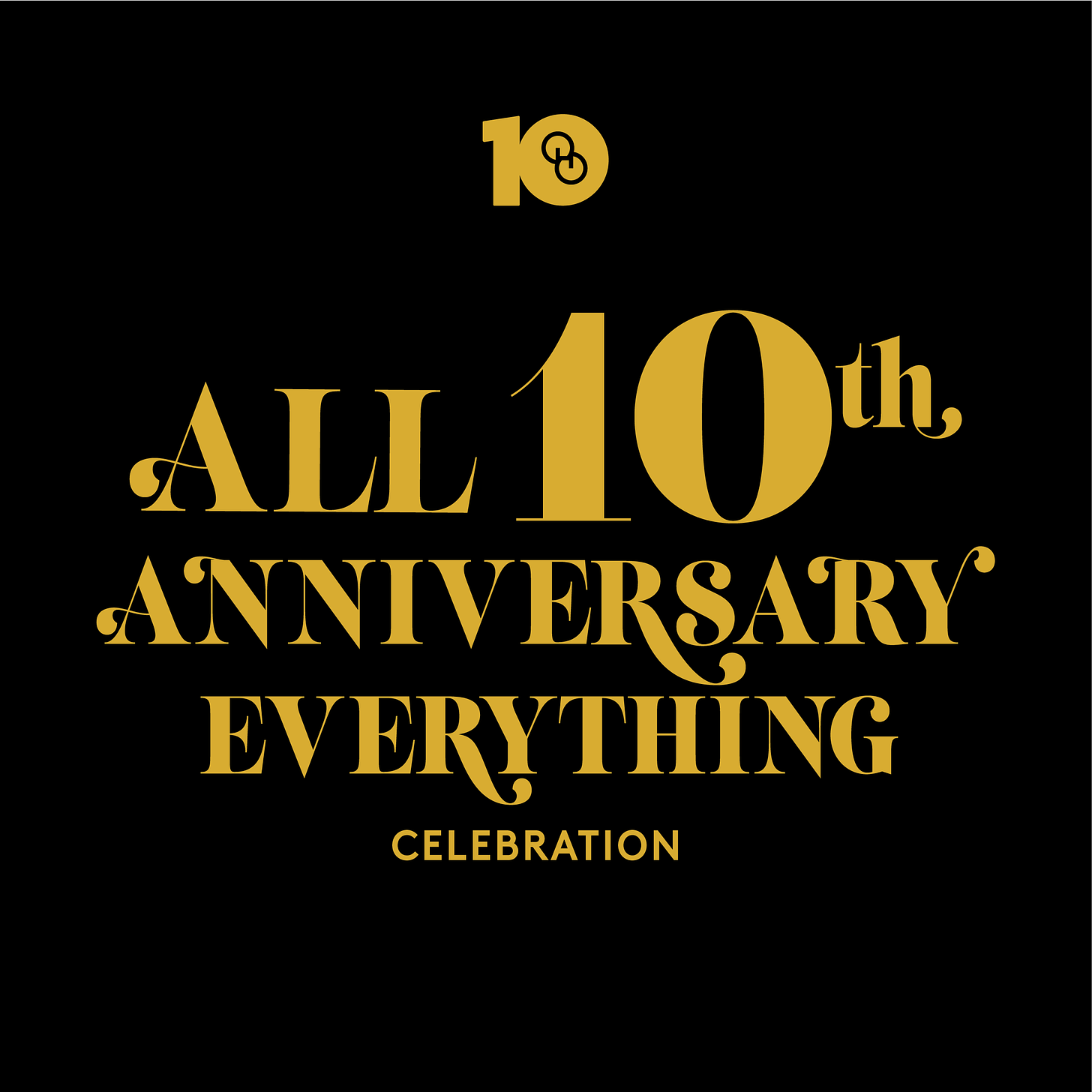 10th Anniversary celebraiton graphic