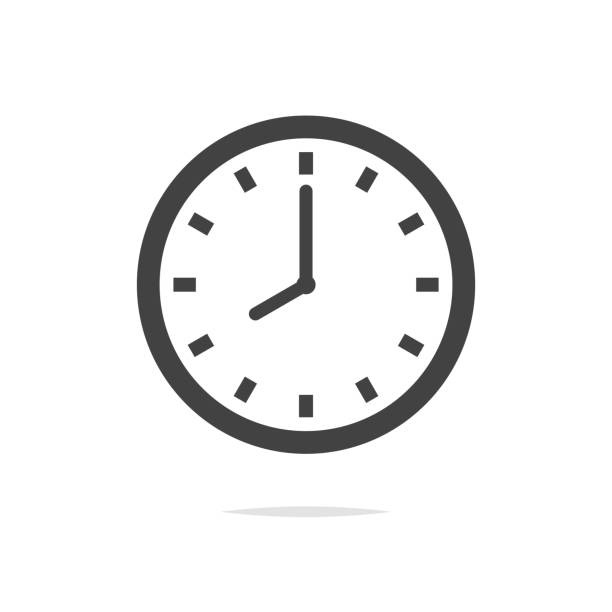 Clock Vector Icon Isolated Stock Illustration - Download Image Now - Clock,  Icon Symbol, Time - iStock