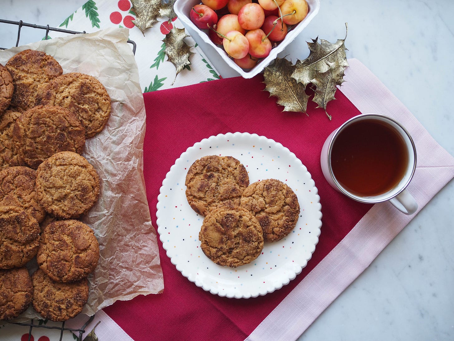 Crunchy Christmas Spiced Cookies