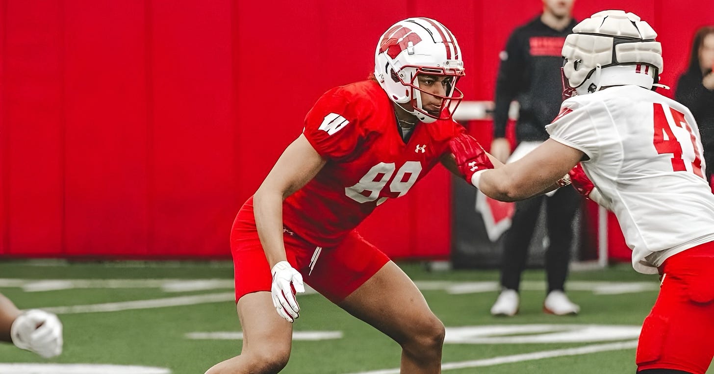 Wisconsin Badgers tight end Rob Booker medically retires from football