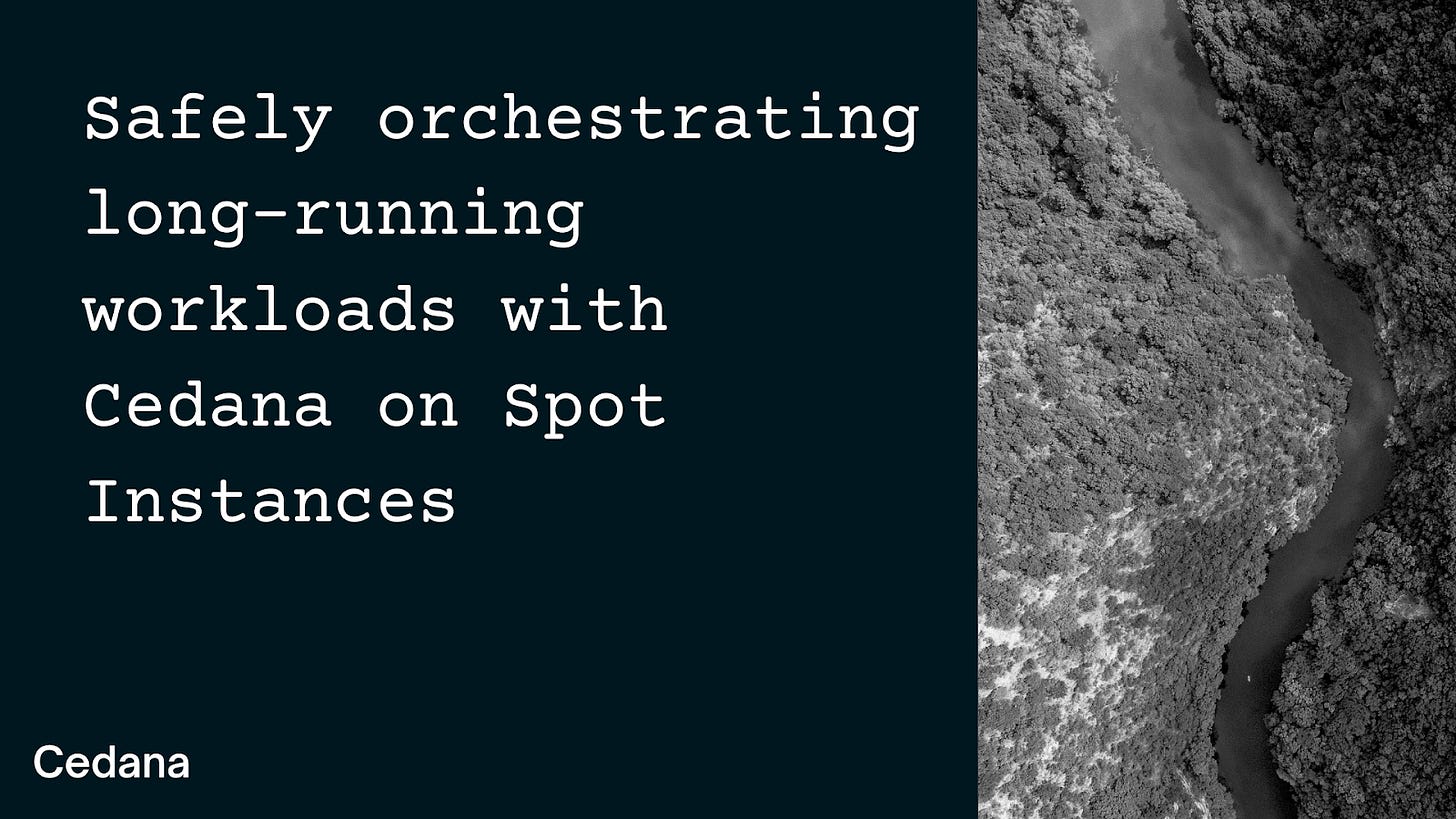 Using Cedana to Live-Migrate Stateful Workloads Between Spot Instances