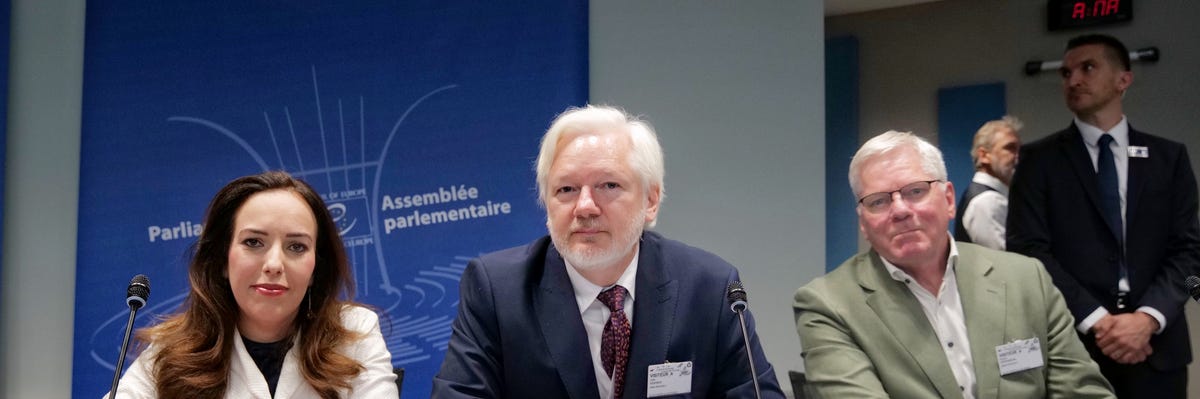 Julian Assange gave a speech to the Committee on Legal Affairs and Human Rights at the Council of Europe​ 