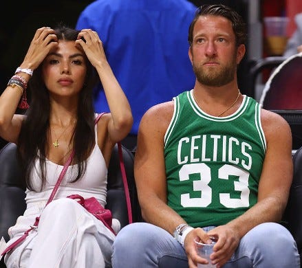 May be an image of 2 people, beard, people playing basketball, basketball jersey and text that says 'CELTICS 33'