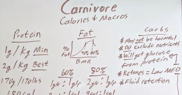 Carnivore: Calories and Macros