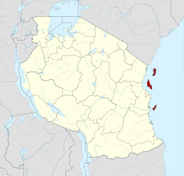 File:Zanzibar Archipelago location map.svg