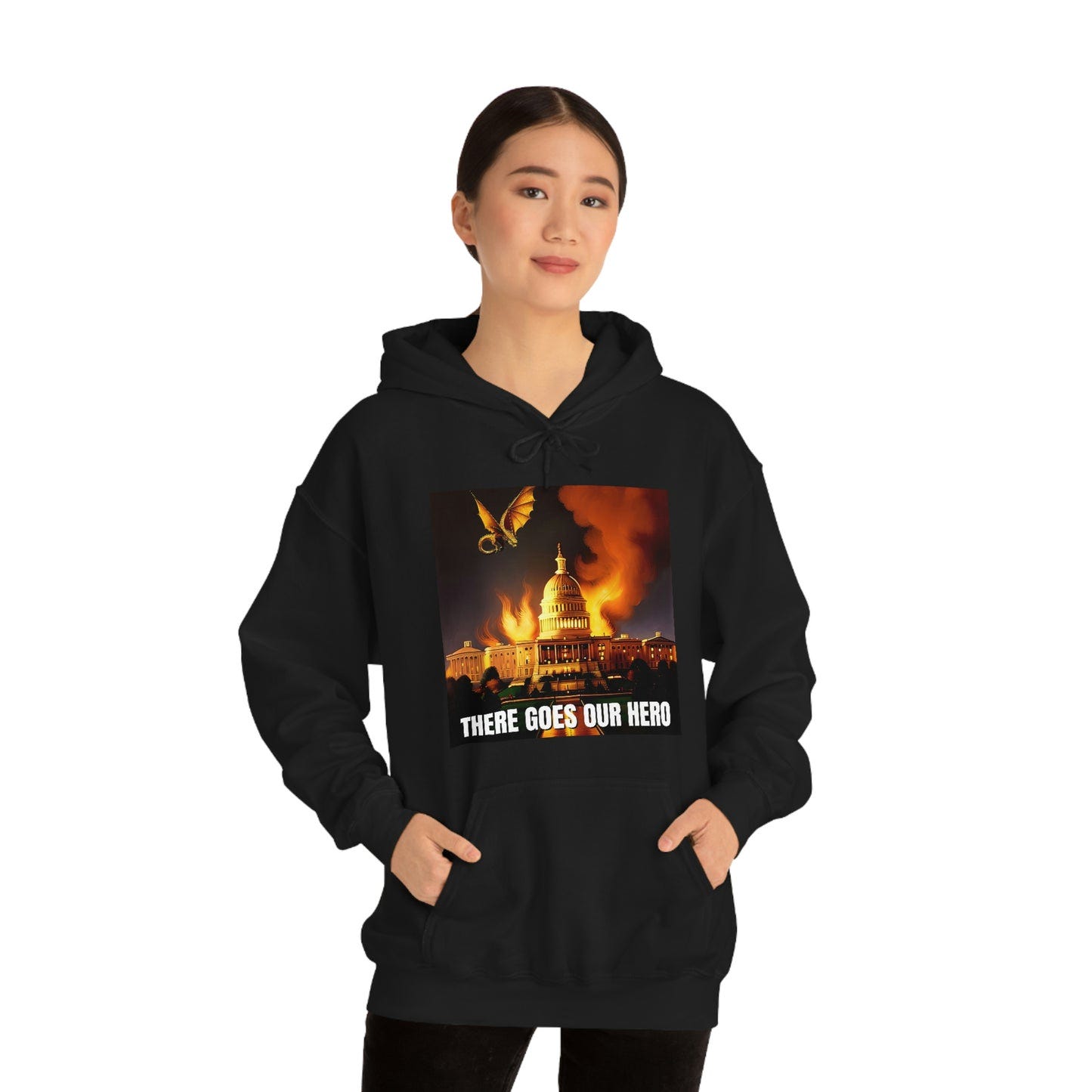 There Goes Our Hero Unisex Heavy Blend™ Hooded Sweatshirt