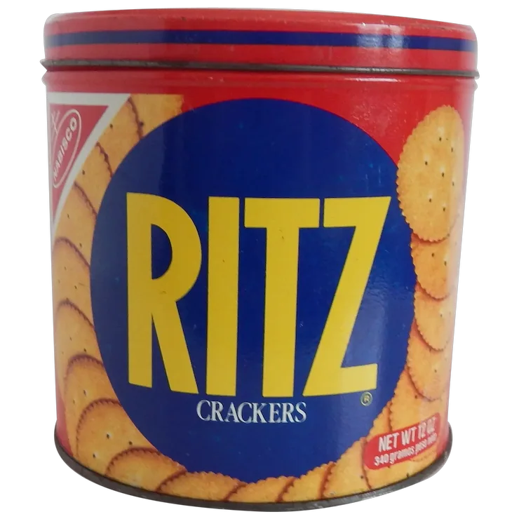 Nabisco Ritz Crackers Metal Tin - Ruby Lane
