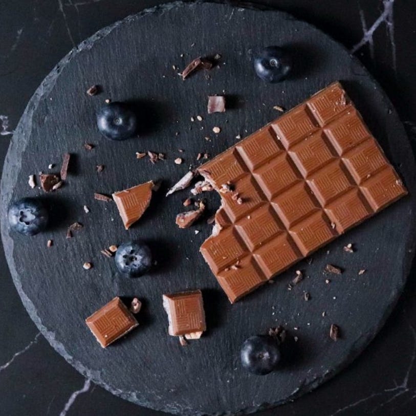 Chocoelf blueberry chocolate bar