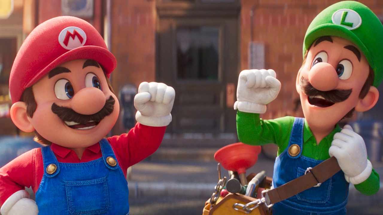 Mario and Luigi in the Super Mario Bros. Movie