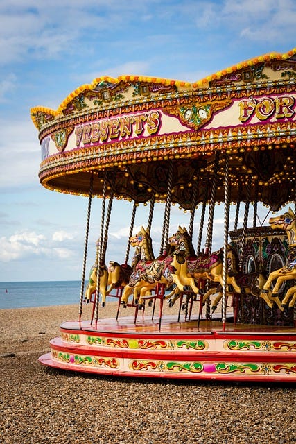A photo of the carousel in Brighton