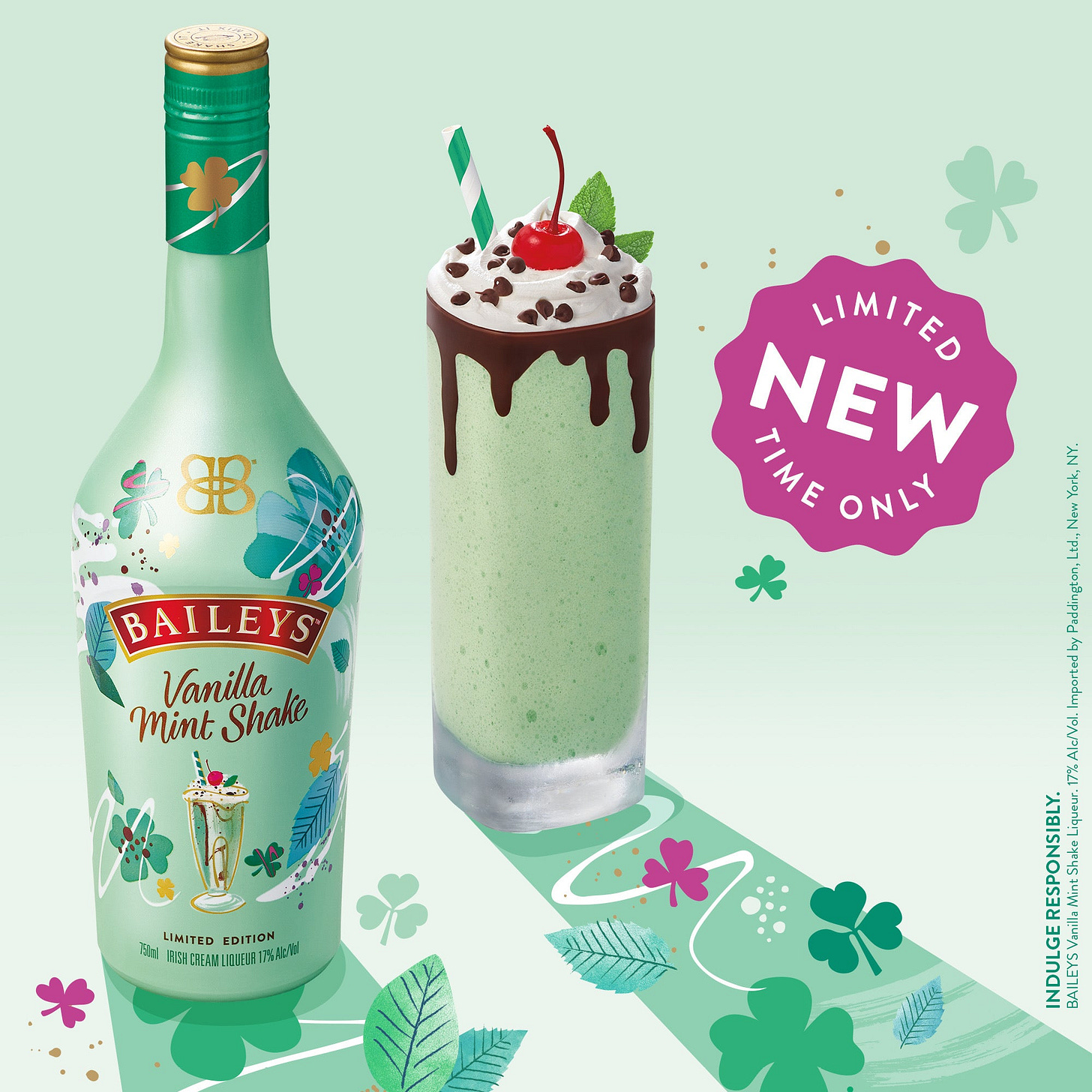 Order Baileys Mint Vanilla Shake | 750ml Bottle