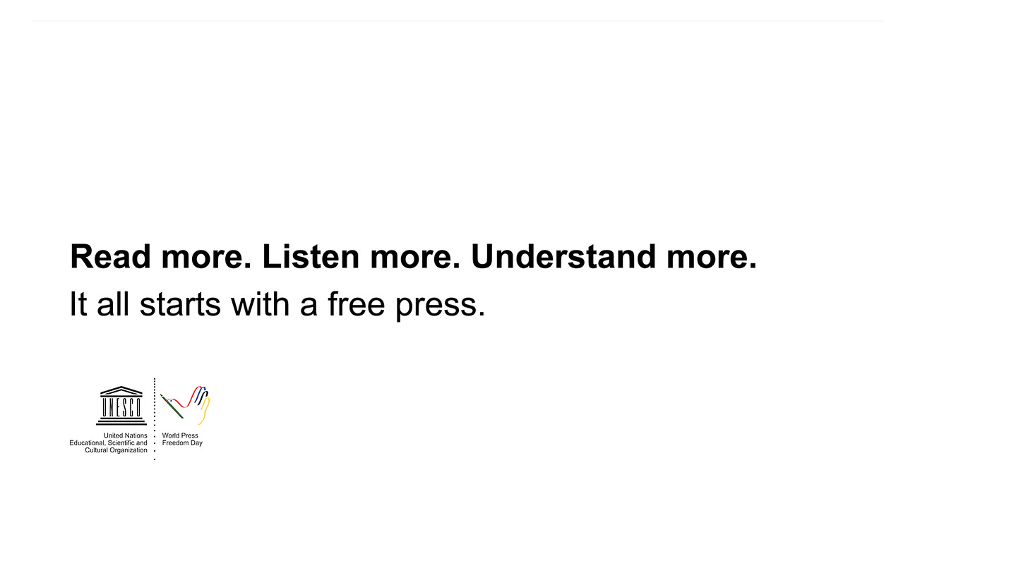 Read more. Listen more. • The New York Times — Luke Chard