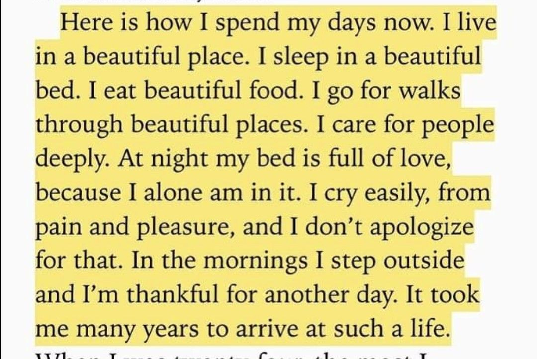 Here is how I spend my days now. I live in a beautiful place. I sleep in a beautiful  bed. | Beautiful words, Pretty words, Words quotes