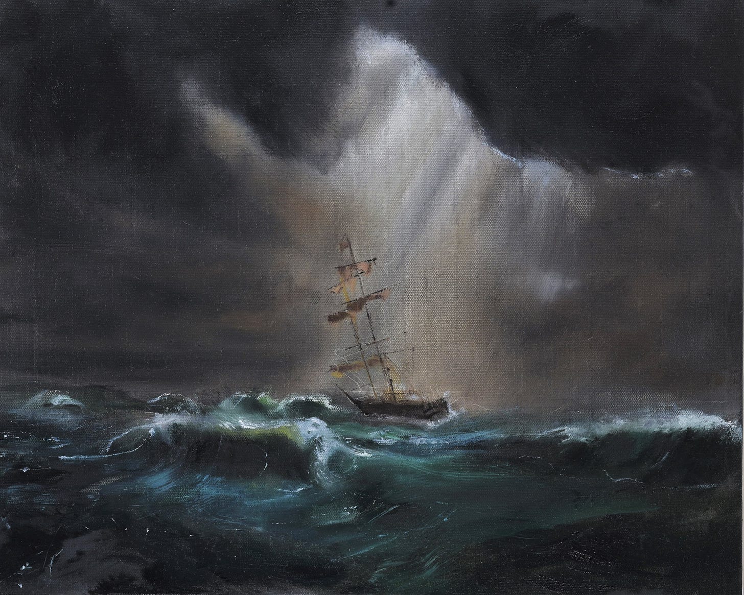 Rough Seas Painting - Etsy
