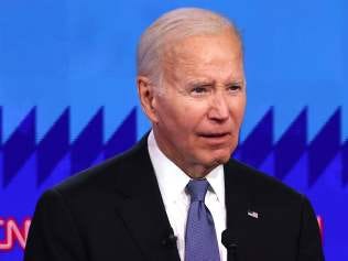 ATLANTA, GEORGIA - JUNE 27: U.S. President Joe Biden delivers remarks during the CNN Presidential Debate at the CNN Studios on June 27, 2024 in Atlanta, Georgia. President Biden and Republican presidential candidate, former U.S. President Donald Trump are facing off in the first presidential debate of the 2024 campaign. Justin Sullivan/Getty Images/AFP (Photo by JUSTIN SULLIVAN / GETTY IMAGES NORTH AMERICA / Getty Images via AFP) ATLANTA, GEORGIA - JUNE 27: U.S. President Joe Biden delivers remarks during the CNN Presidential Debate at the CNN Studios on June 27, 2024 in Atlanta, Georgia. President Biden and Republican presidential candidate, former U.S. President Donald Trump are facing off in the first presidential debate of the 2024 campaign. Justin Sullivan/Getty Images/AFP (Photo by JUSTIN SULLIVAN / GETTY IMAGES NORTH AMERICA / Getty Images via AFP)