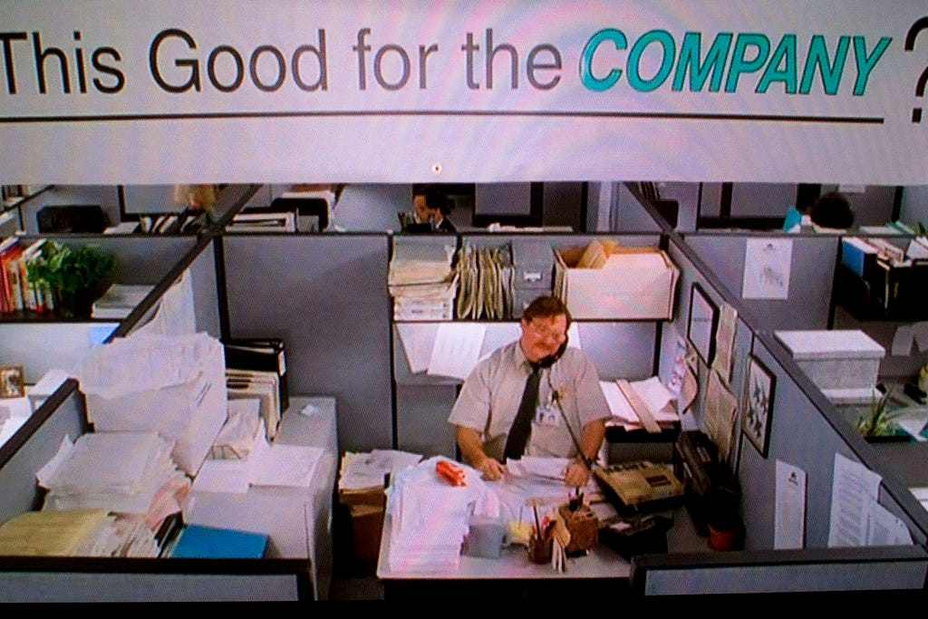 Is This Good for the Company? | Office Space | boncey | Flickr