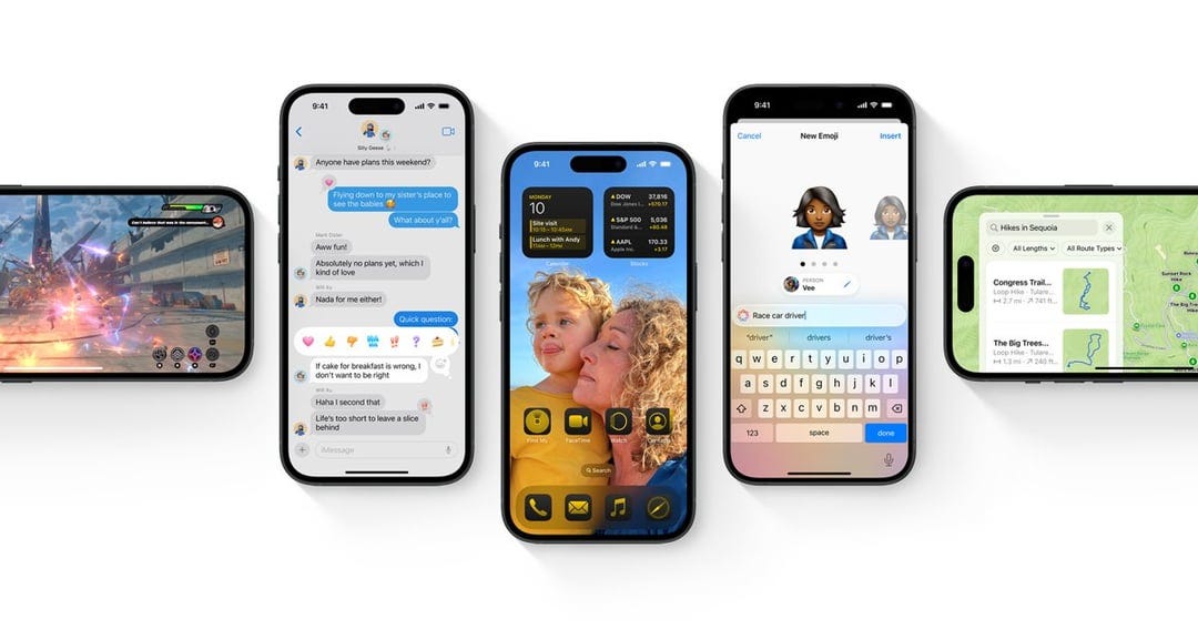 Le site Web de prévisualisation d'iOS 18 d'Apple : Prise en charge de la  messagerie RCS Les messages RCS (Rich Communication Services) offrent des  médias plus riches ainsi que des accusés de