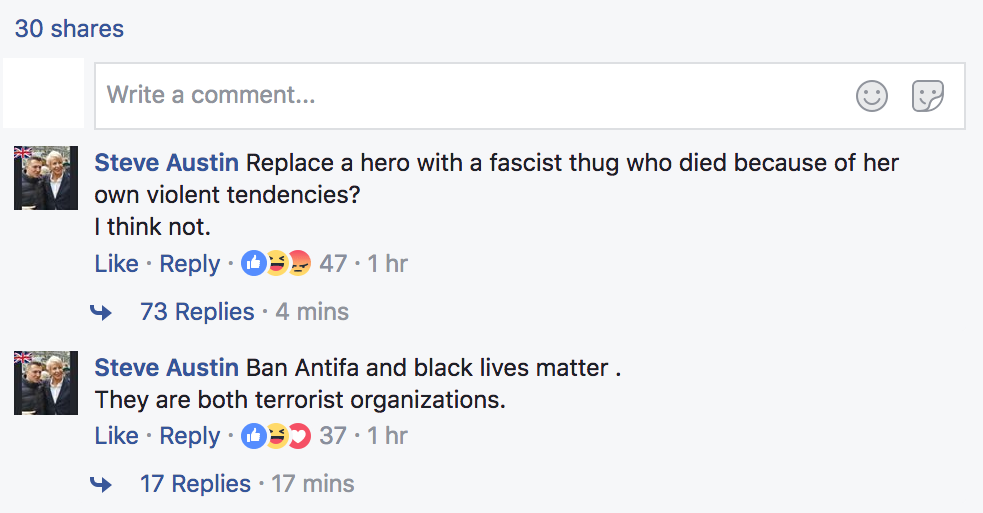 Independent Post Comments Heather Heyer