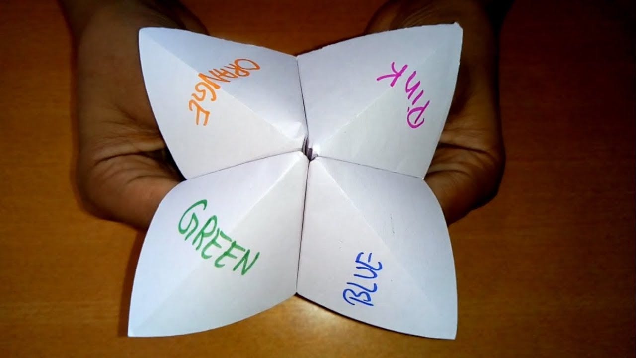 Origami Fortune Teller | Paper Fortune Teller | How To Make a Paper Fortune  Teller