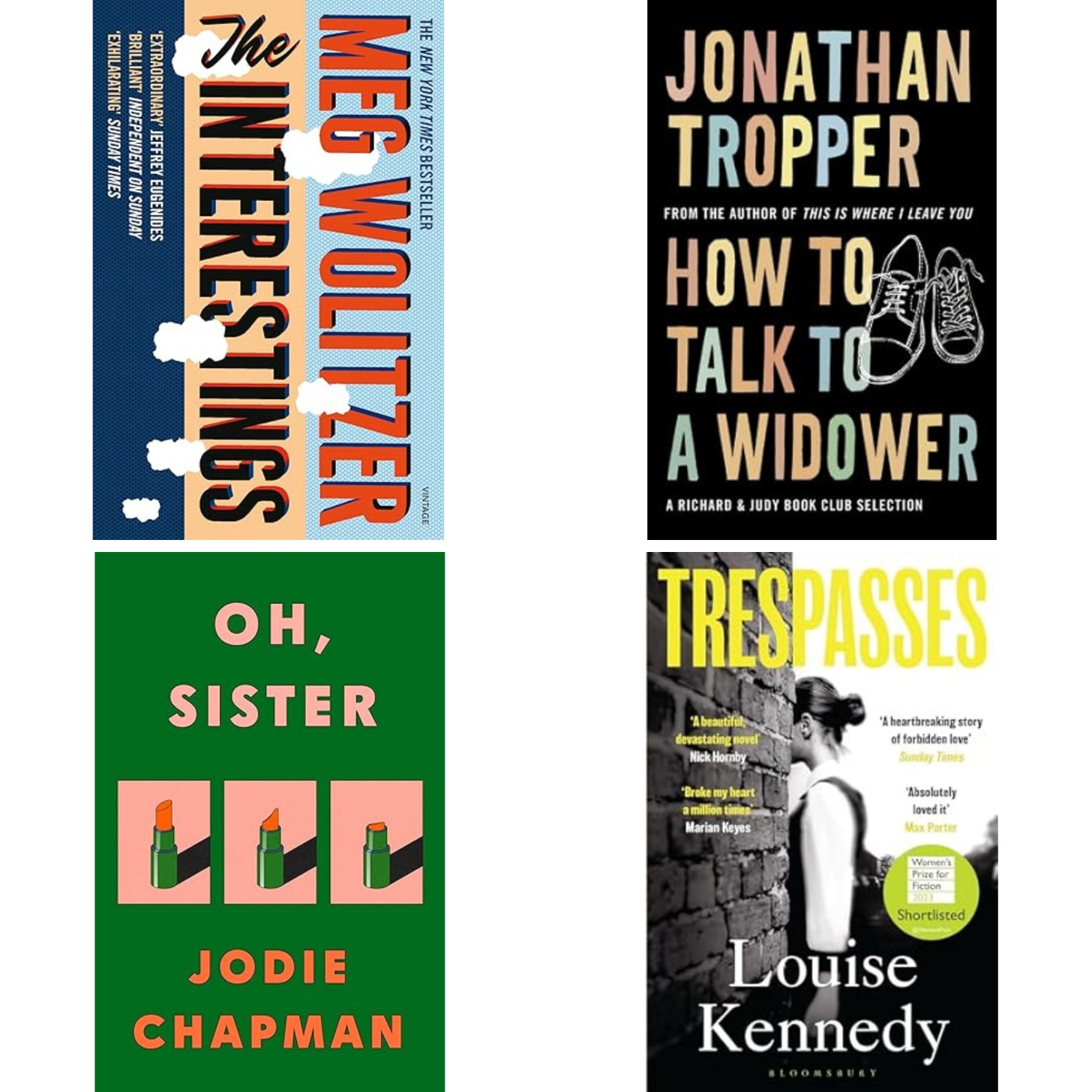 Image shows four book covers