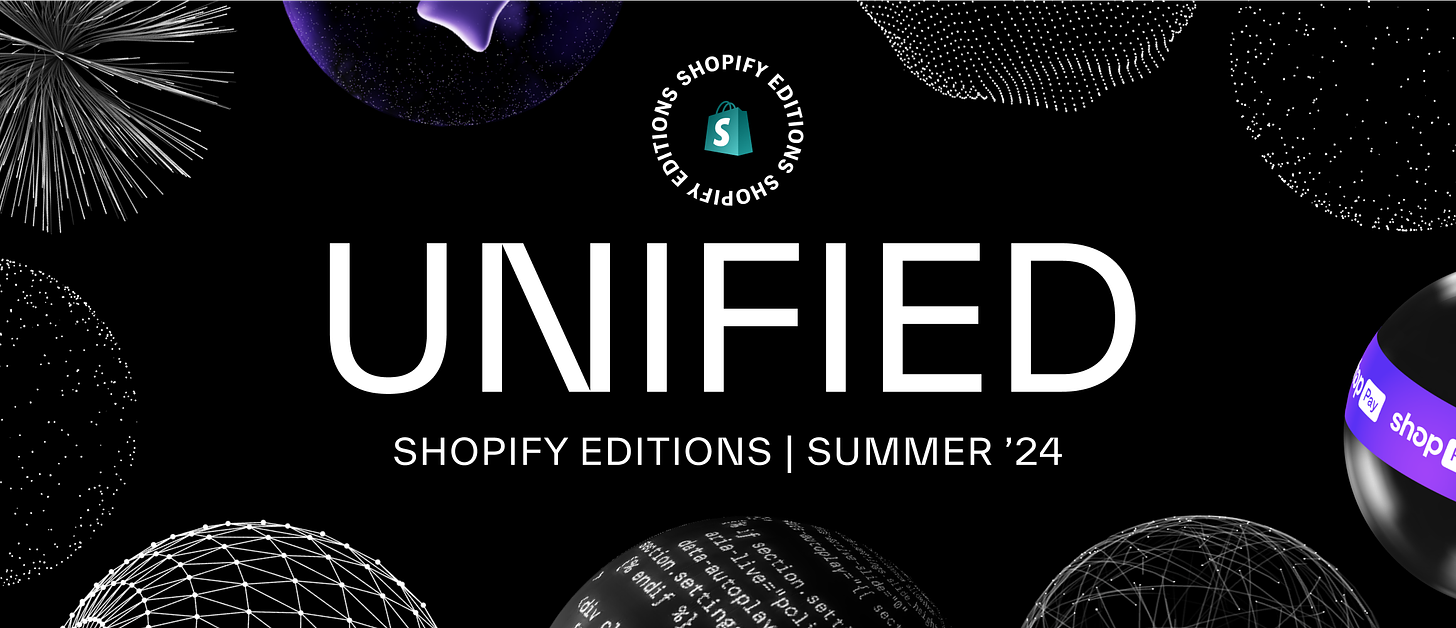 Shopify Summer '24 Edition banner