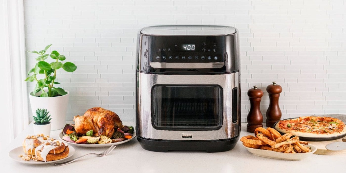 Save $100 on Bella's Pro 12.6-quart digital air fryer oven with 10-in-1  functionality for $70