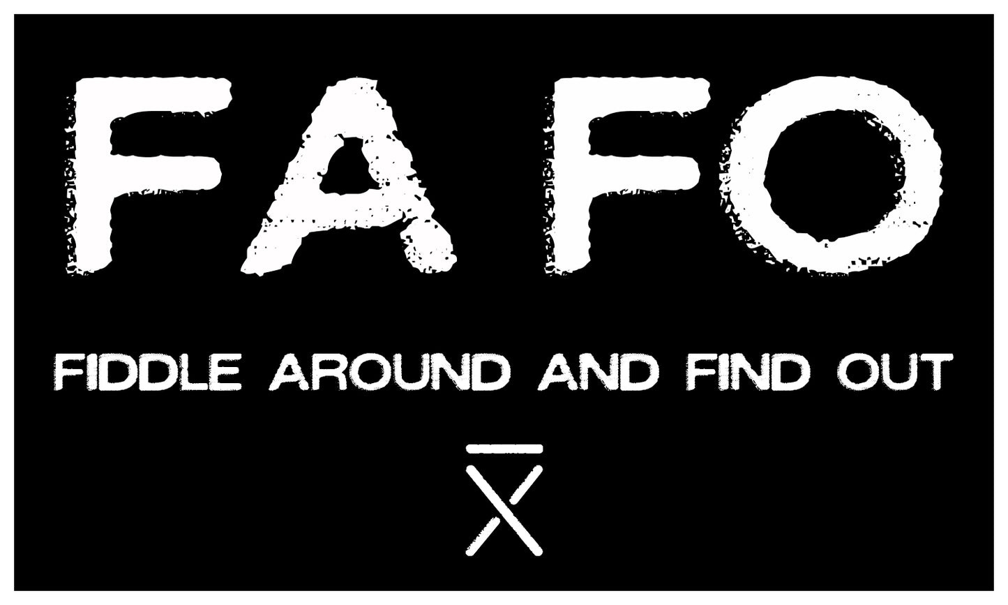 FAFO Black Sticker – Gatlin Didier's Bar X Apparel