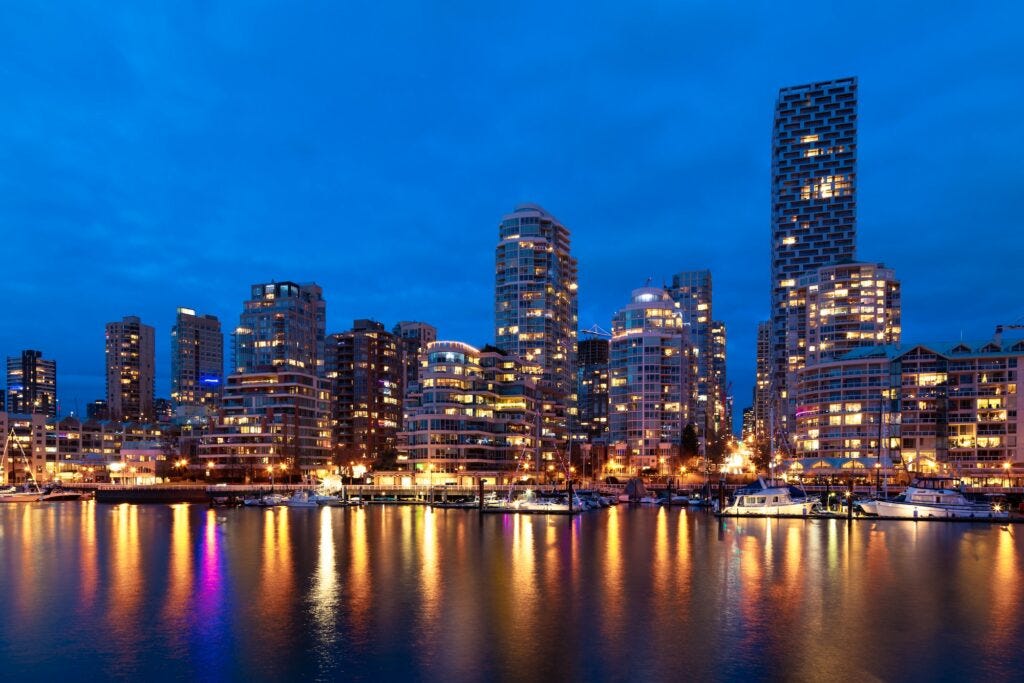 Vancouver Skyline at Dusk