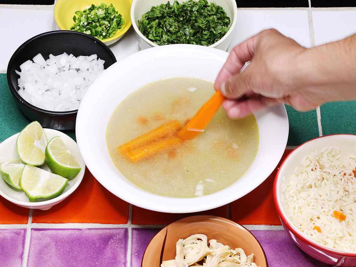 Adding Carrots to Mexican Chicken Soup