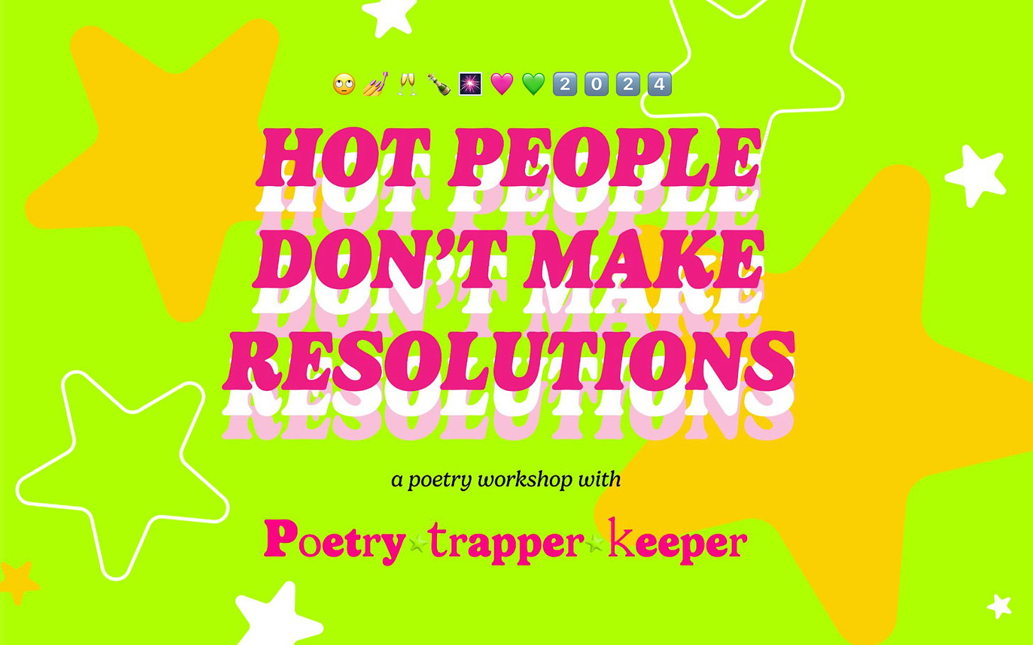 Online poetry workshop