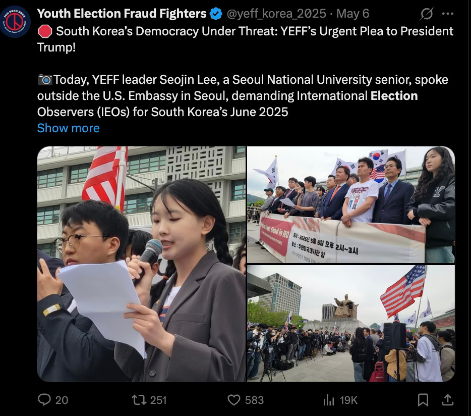 Youth Election Fraud Fighters - Korea Selatan / South Korea