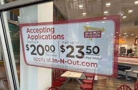 In-N-Out wages in San Francisco start at $20 per hour regardless of age :  r/pics