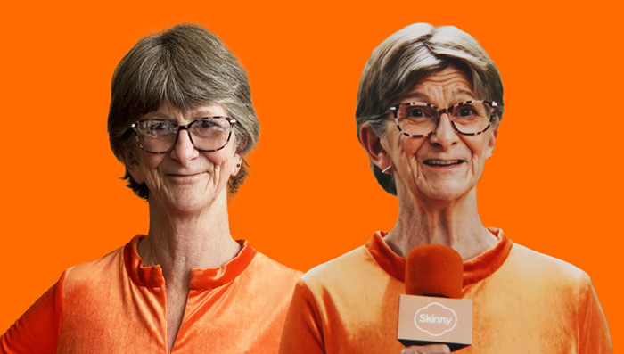 First-ever AI-cloned customer joins Skinny as brand ambassador M+AD!