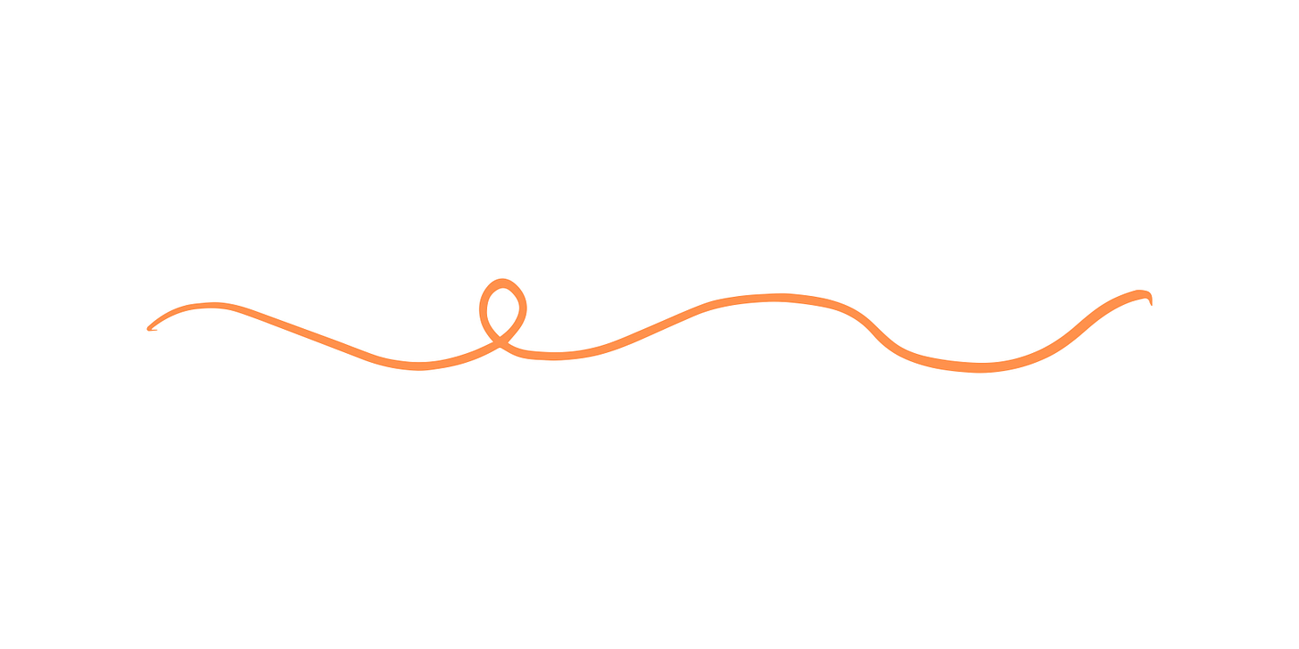 squiggly orange line