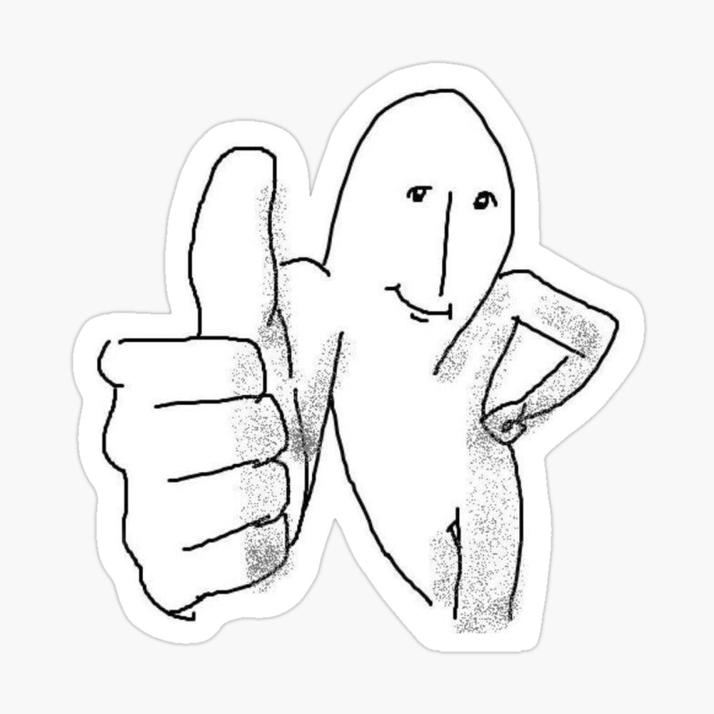 Thumbs Up Reaction Meme | Sticker