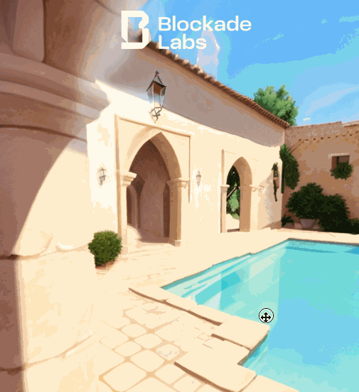 gif of 3d view of generated image from Skybox.blockade