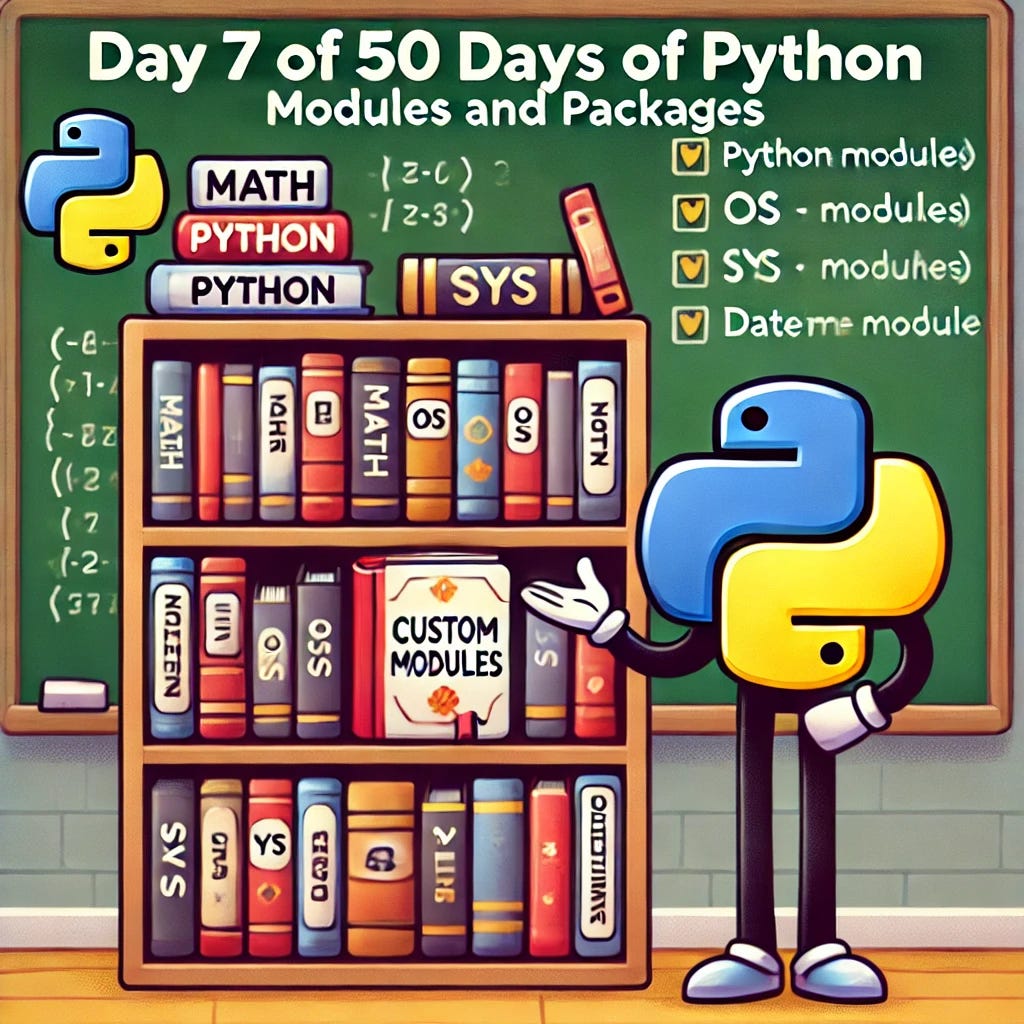 Day 7 of 50 Days of Python: Modules and Packages