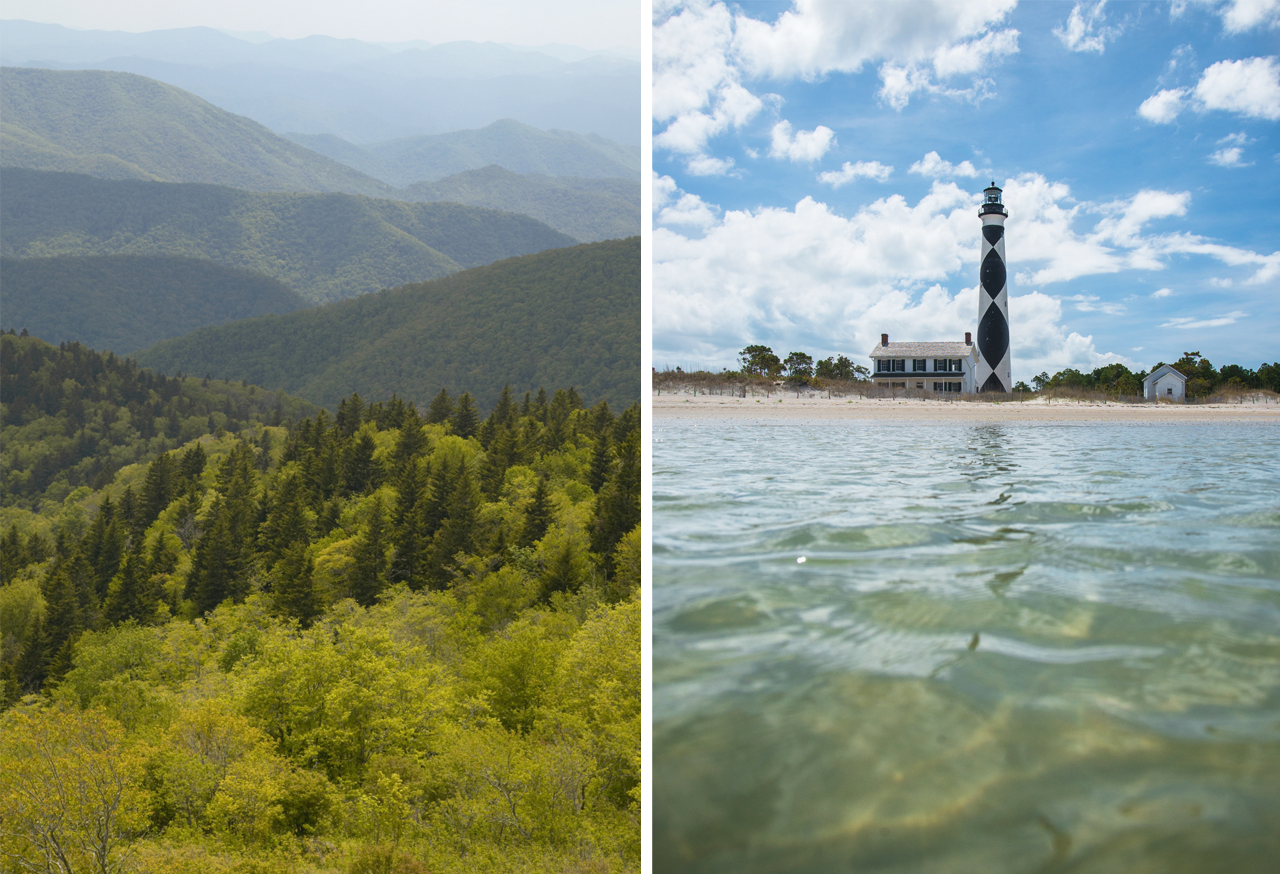 North Carolina's geographic diversity, from the Appalachians to the Outer Banks, helps explain its linguistic diversity. 