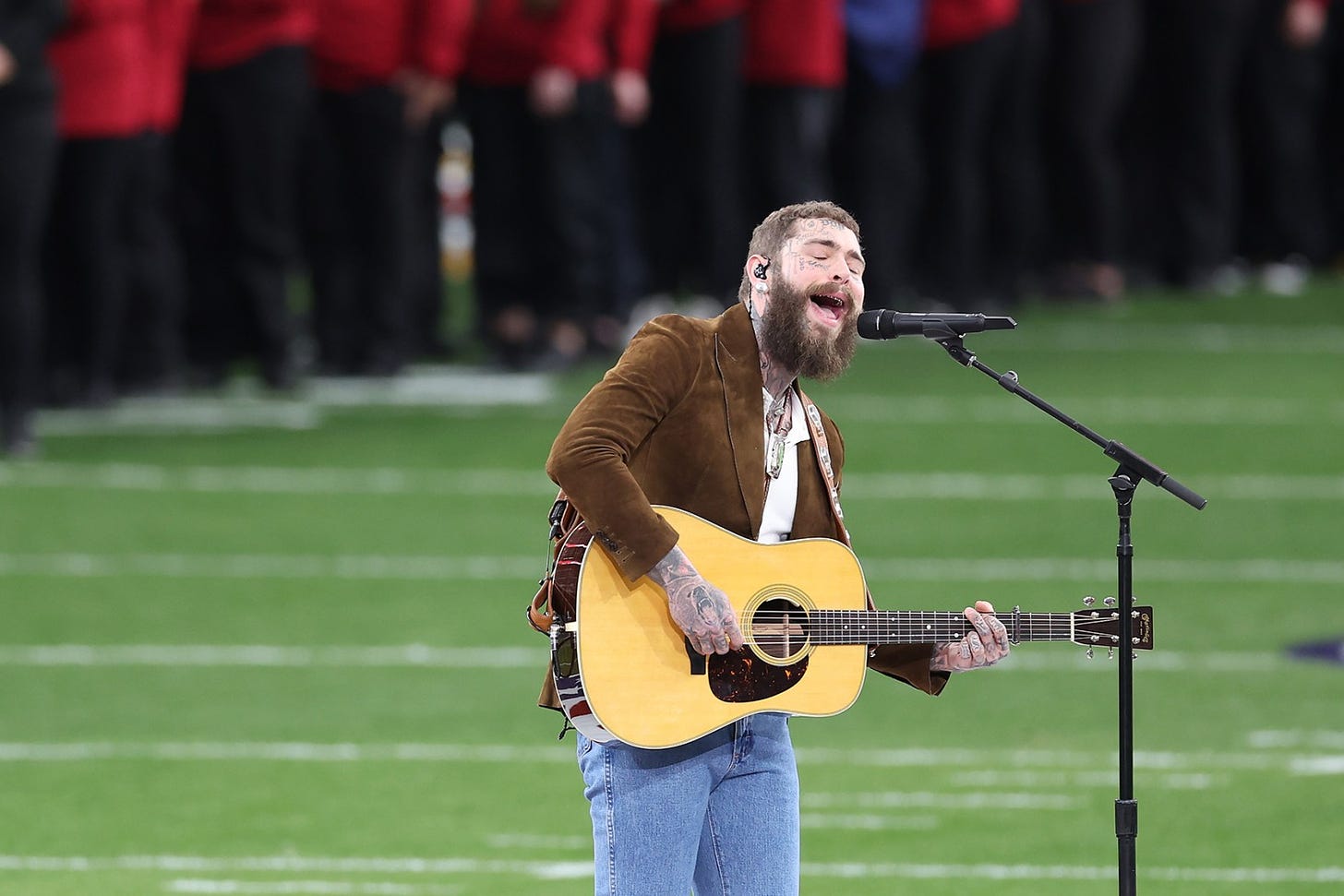 Post Malone Performs 'America the Beautiful' at Super Bowl: Watch