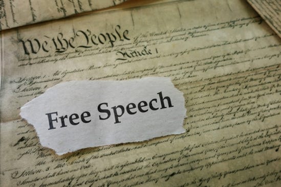 Free speech Constitution image