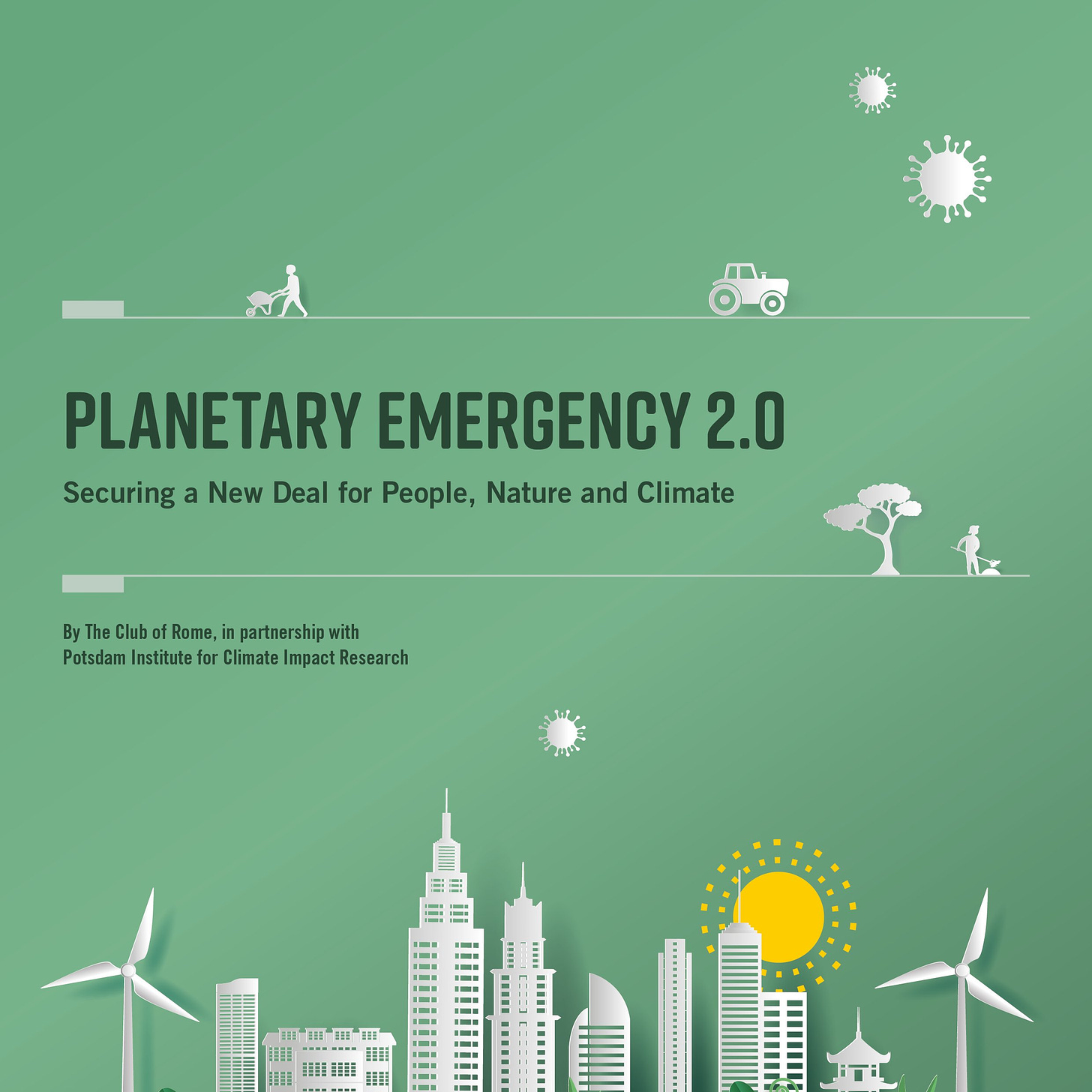 Le Club de Rome sur X : « Le #PlanetaryEmergencyPlan 2.0, mis à jour pour inclure des informations sur la pandémie mondiale, démontre sans équivoque que nous sommes au milieu d'une urgence planétaire.