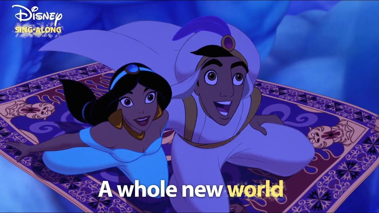 A Whole New World | Aladdin Lyric Video | DISNEY SING-ALONGS