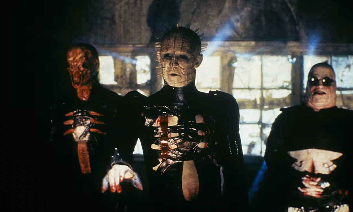 Doug Bradley as the Hell Priest, commonly known as "Pinhead," in "Hellraiser" (1987)