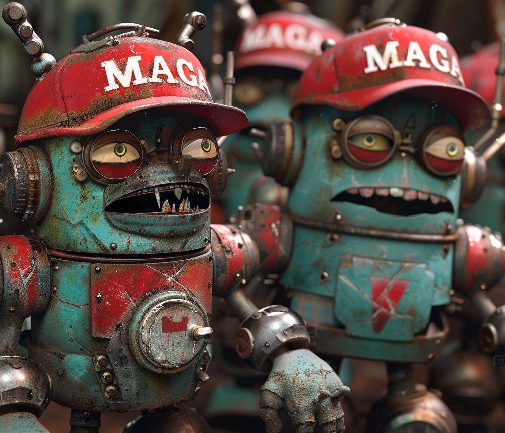 #IncompetentMusk magat commie #Faketriot bots by @mikelking