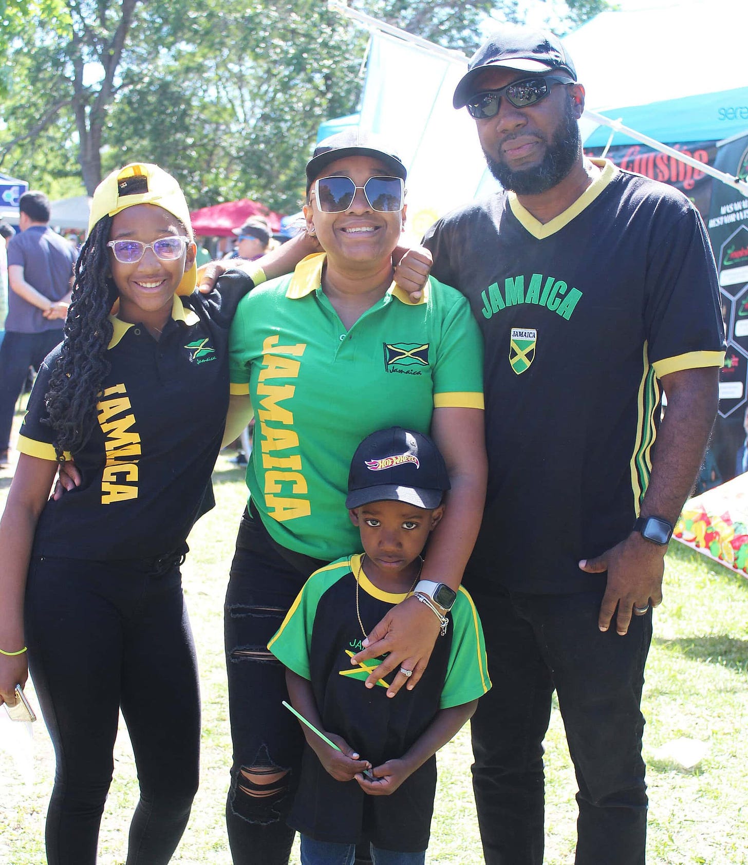 A family at the Welcome to Stittsville Multicultural Festival in June 2024