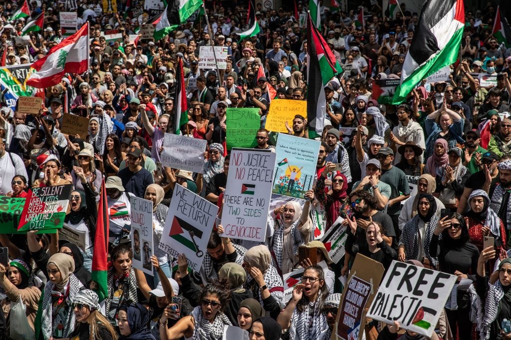 Thousands in Australia join pro-Palestinian march over Gaza