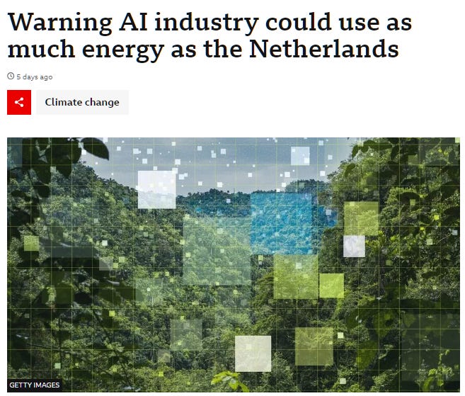 Warning AI industry could use as much energy as the Netherlands