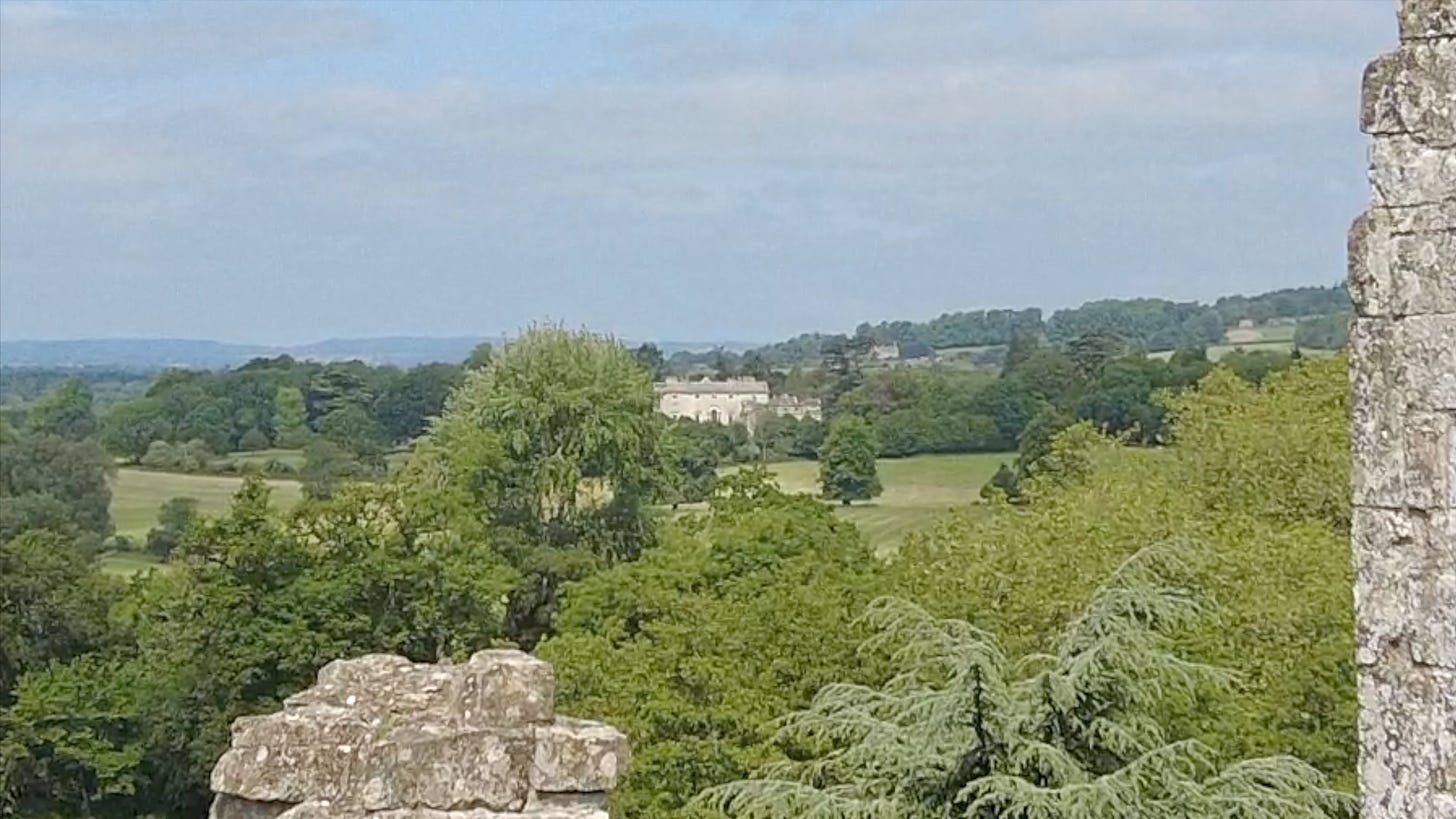 New Wardour Castle as seen from Old Wardour Castle. Image: Roland’s Travels