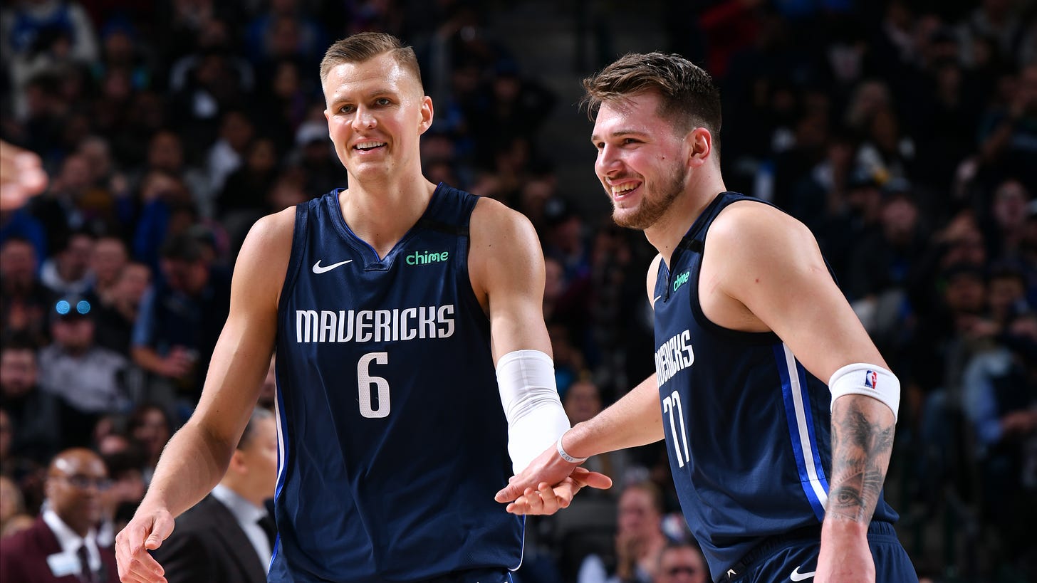 Former Maverick Kristaps Porzingis says he and Luka Doncic could've  communicated better
