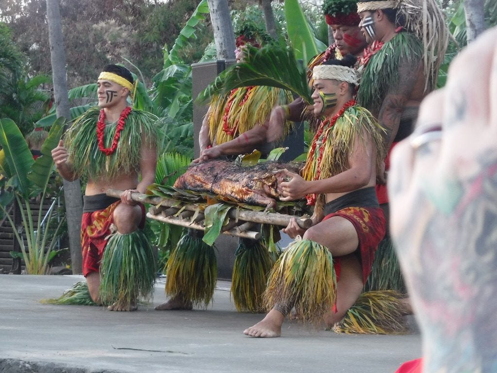 Hawaiian Luau feast is a great experience for visitors over 50